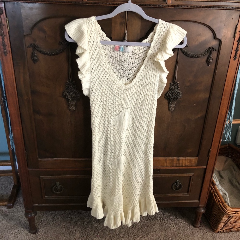 Free People Beach Crochet Dress Coverup